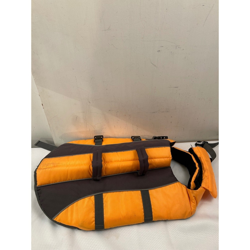 Unbranded Dog Life Jacket Large Orange Reflective Safety Swim Vest Pet